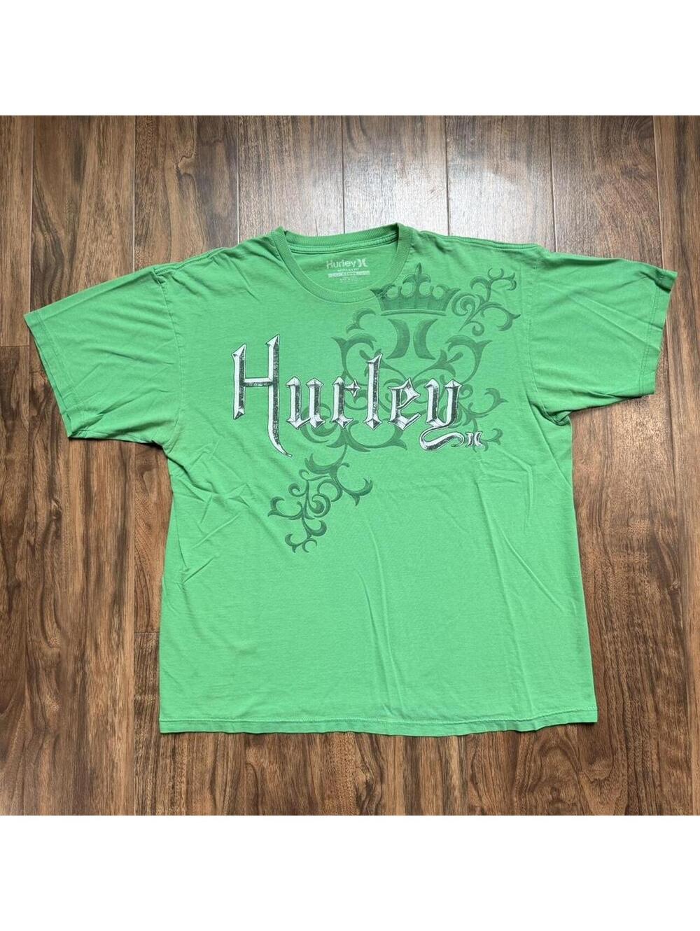 Vintage Y2K Hurley Crown Surf Wear Faded T Shirt Size XL